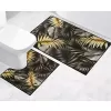 Brotex Koupelnová sada předložek 3D+60x50cm Listy zlaté
