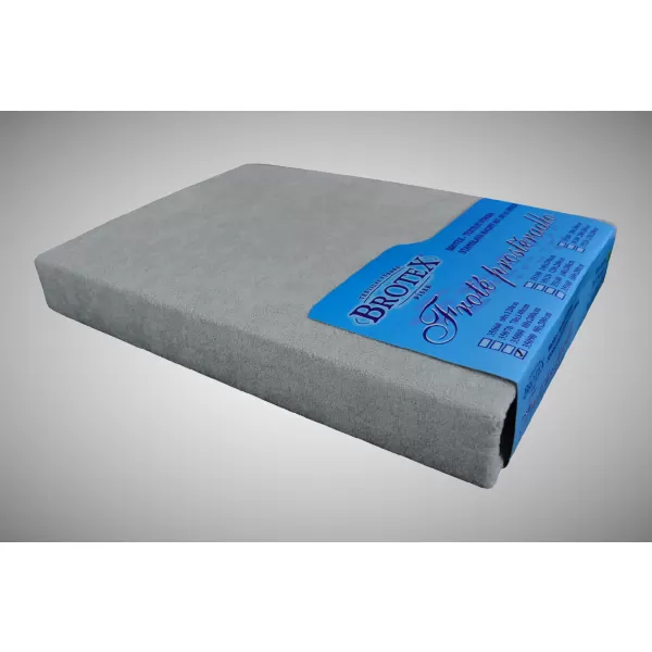 Brotex Dětské froté prostěradlo 190g/m2 světle šedé Dětské 70 x 140 Světle šedá