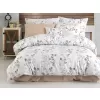 Brotex Prodloužené flanelové povlečení Adalia natur 140 x 220 Zipový uzávěr
