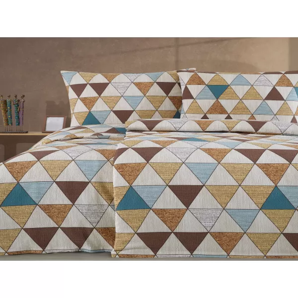 Brotex Prodloužené povlečení krep Virginia 140 x 220 Zipový uzávěr