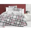 Brotex Povlečení Satén Geometry 140 x 200 Zipový uzávěr