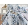 Brotex Prodloužené povlečení krep Wood grey 140 x 220 Zipový uzávěr