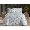 Brotex Povlečení francouzské krep Olivie blue 200 x 200 Zipový uzávěr