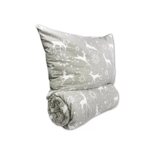 Brotex Flanelové povlečení Escama grey 140 x 200 Zipový uzávěr