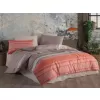 Brotex Prodloužené povlečení bavlna Tibora salmon 140 x 220 Zipový uzávěr