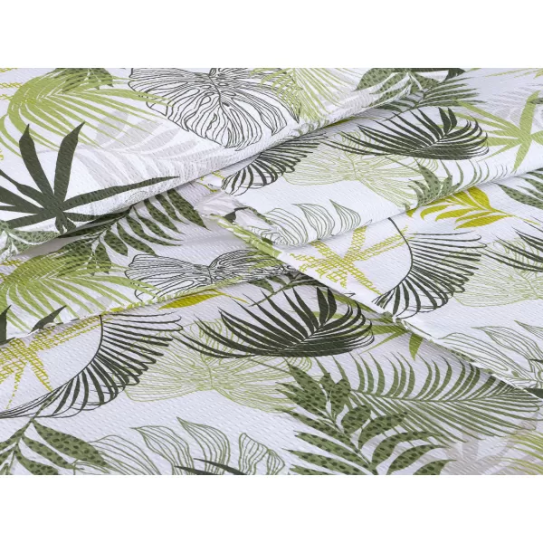 Brotex Prodloužené povlečení krep Tropical 140 x 220 Zipový uzávěr