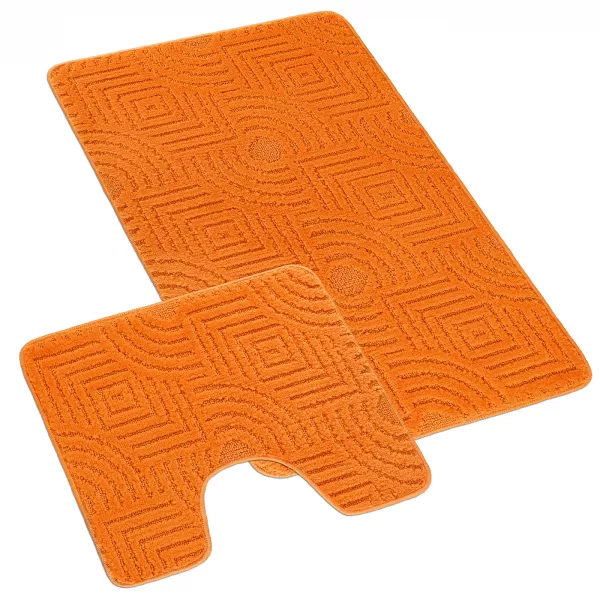 Brotex Koupelnová předložka Bludiště oranžové Oranžová