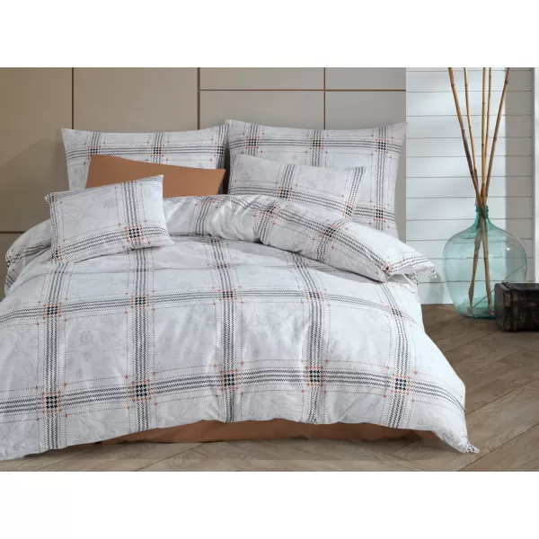 Brotex Povlečení francouzské bavlna Debie natur 200 x 200 Zipový uzávěr