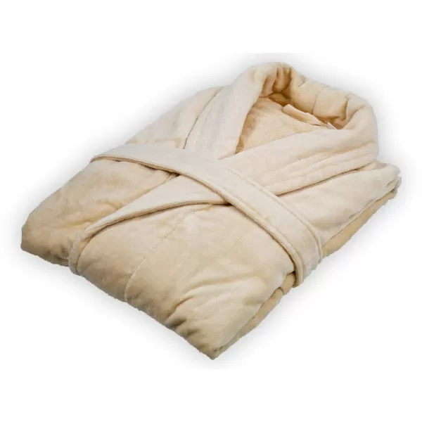 Brotex Velurový župan béžový Béžová