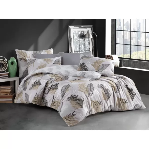 Brotex Povlečení francouzské bavlna Sonela beige 200 x 200 Zipový uzávěr