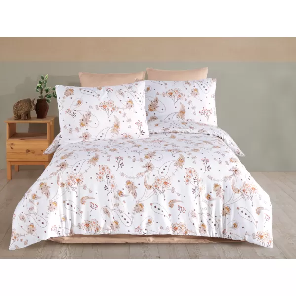 Brotex Prodloužené povlečení bavlna Liselotte 140 x 220 Zipový uzávěr