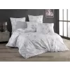 Brotex Povlečení francouzské krep Romance grey 200 x 200 Zipový uzávěr