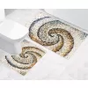 Brotex Koupelnová sada předložek 3D+60x50cm Oblázky béžové Béžová