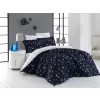 Brotex Prodloužené povlečení Satén Liberta blue 140 x 220 Zipový uzávěr