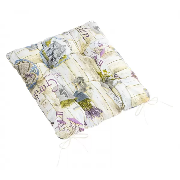 Brotex Sedák prošívaný zahrada lila