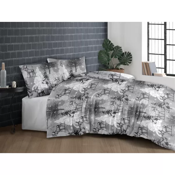 Brotex Vánoční povlečení bavlna Lara 140 x 200 Zipový uzávěr
