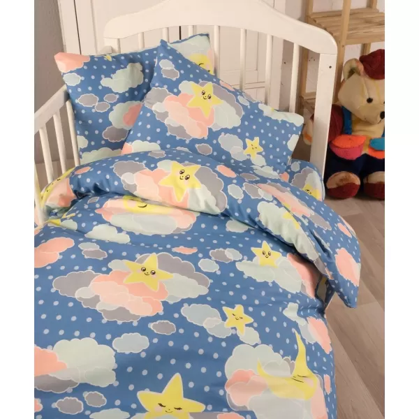Brotex Bavlněné dětské povlečení obloha modrá