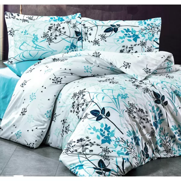 Brotex Saténový povlak na polštář Garden blue