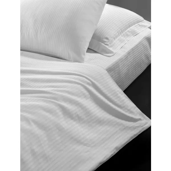 Brotex Povlak Atlas Gradl Bílý - česaný 145g/m2, proužek 4 mm