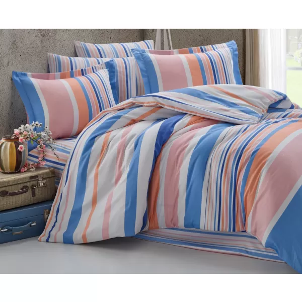 Brotex Prodloužené povlečení bavlna Mart blue-pink