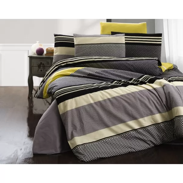 Brotex Prodloužené povlečení bavlna Racing yellow