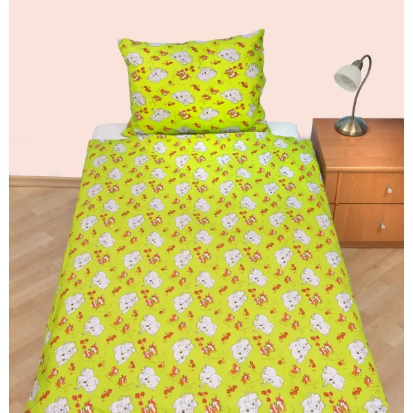 Brotex Povlečení dětské bavlna malá postýlka Slůně zelené